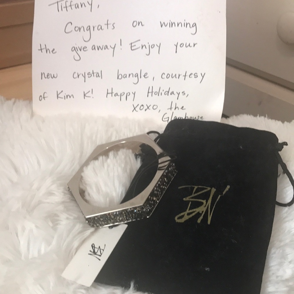 Crystal bangle won from Kim Kardashian. Glamhouse